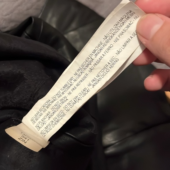 Zara vegan leather oh so mini minidress xs beyond seductive! - Picture 7 of 8